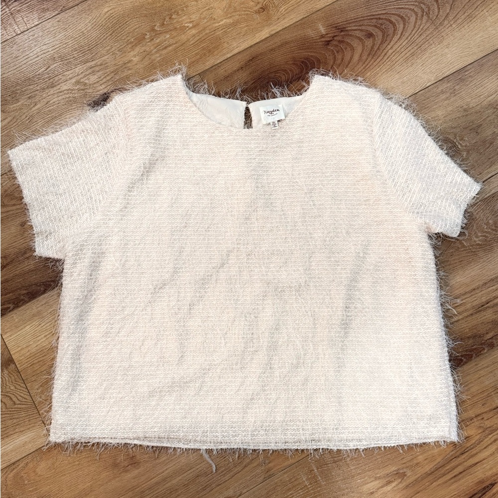 Chic Cream Textured Top